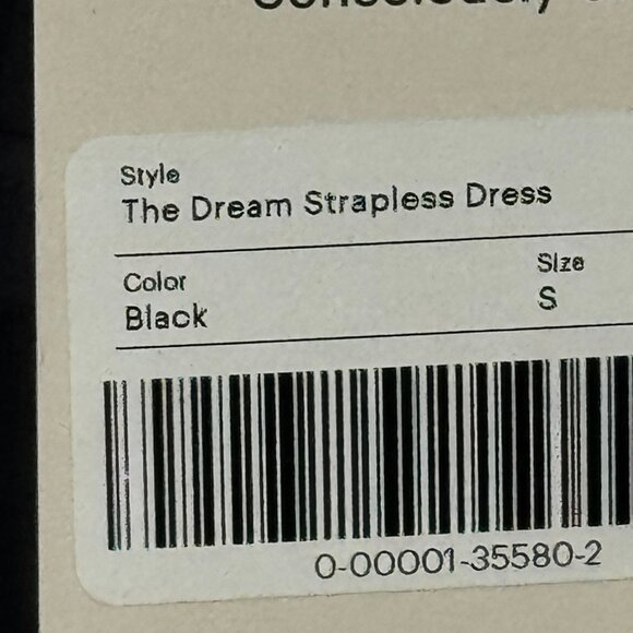 NWT Everlane The Dream Strapless Dress in Black Size Small - Picture 6 of 14